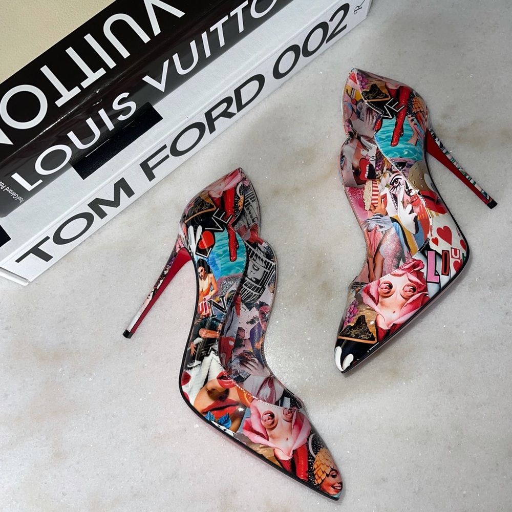 Christian Louboutin Hot Chick Printed 100mm Pumps